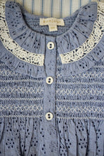 BLOUSE  | BLUE ENGLISH EMBROIDERY