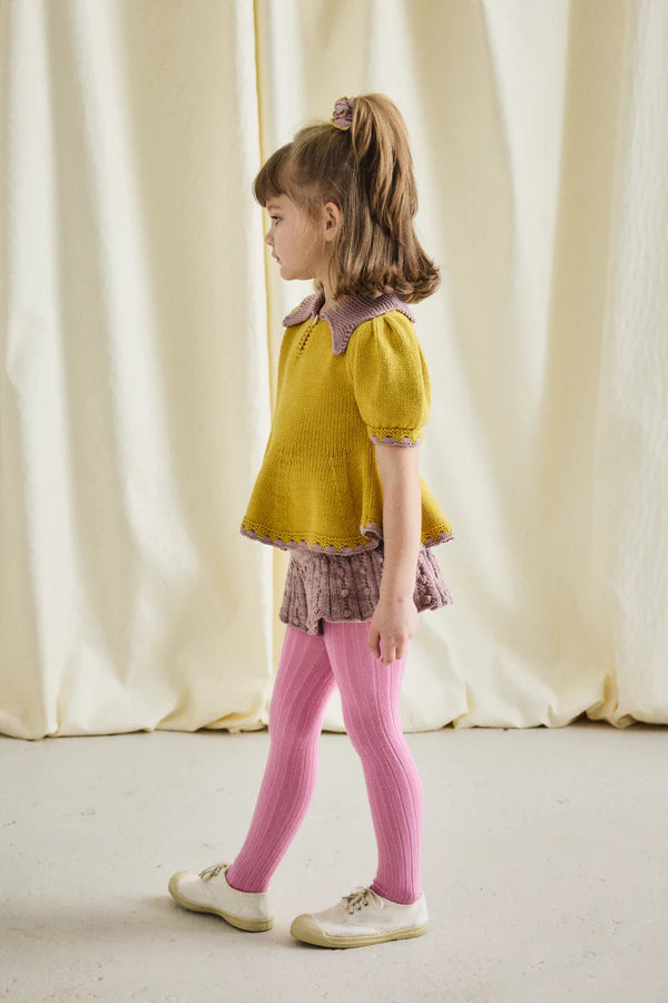 EYELET POPCORN SKATING SKIRT | PLUM PETAL (ONLY 1 LEFT IN 2Y
