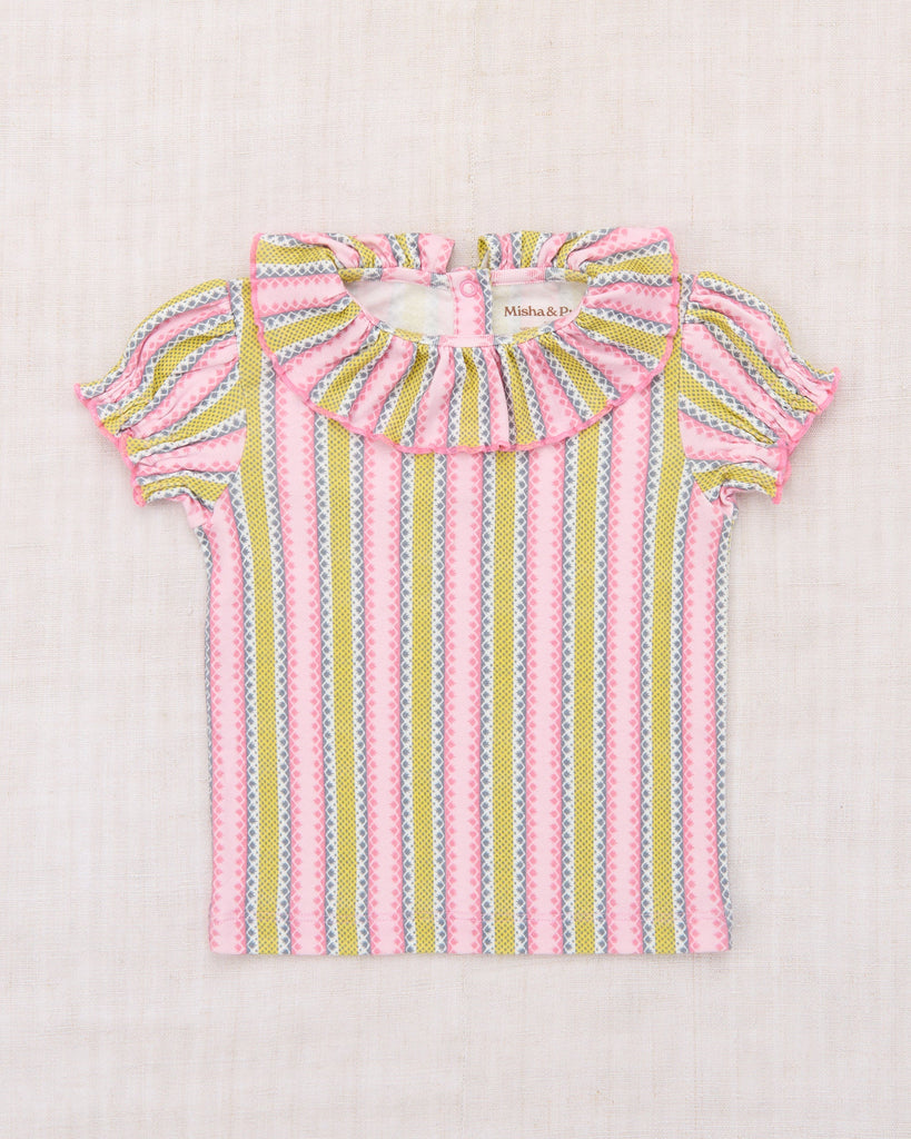 【新品】misha&puff Balloon Sleeve Paloma 4y ○40％ OFF○ BALLOON SLEEVE PALOMA TEE | AURA VAQUERO STRIPE – THE