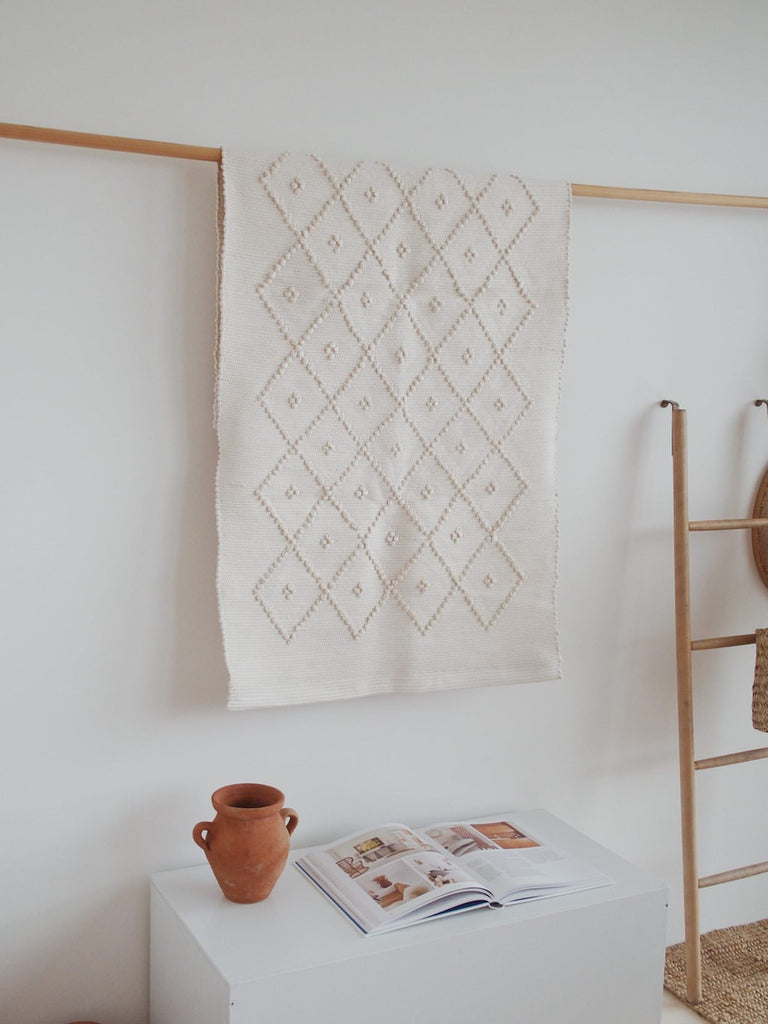 HANDMADE COTTON RUG ｜IVORY (LARGE)