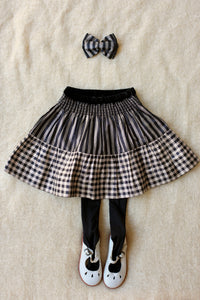 ●30％ OFF● SKIRT AND HAIRCLIP SET | STRIPE LUREX