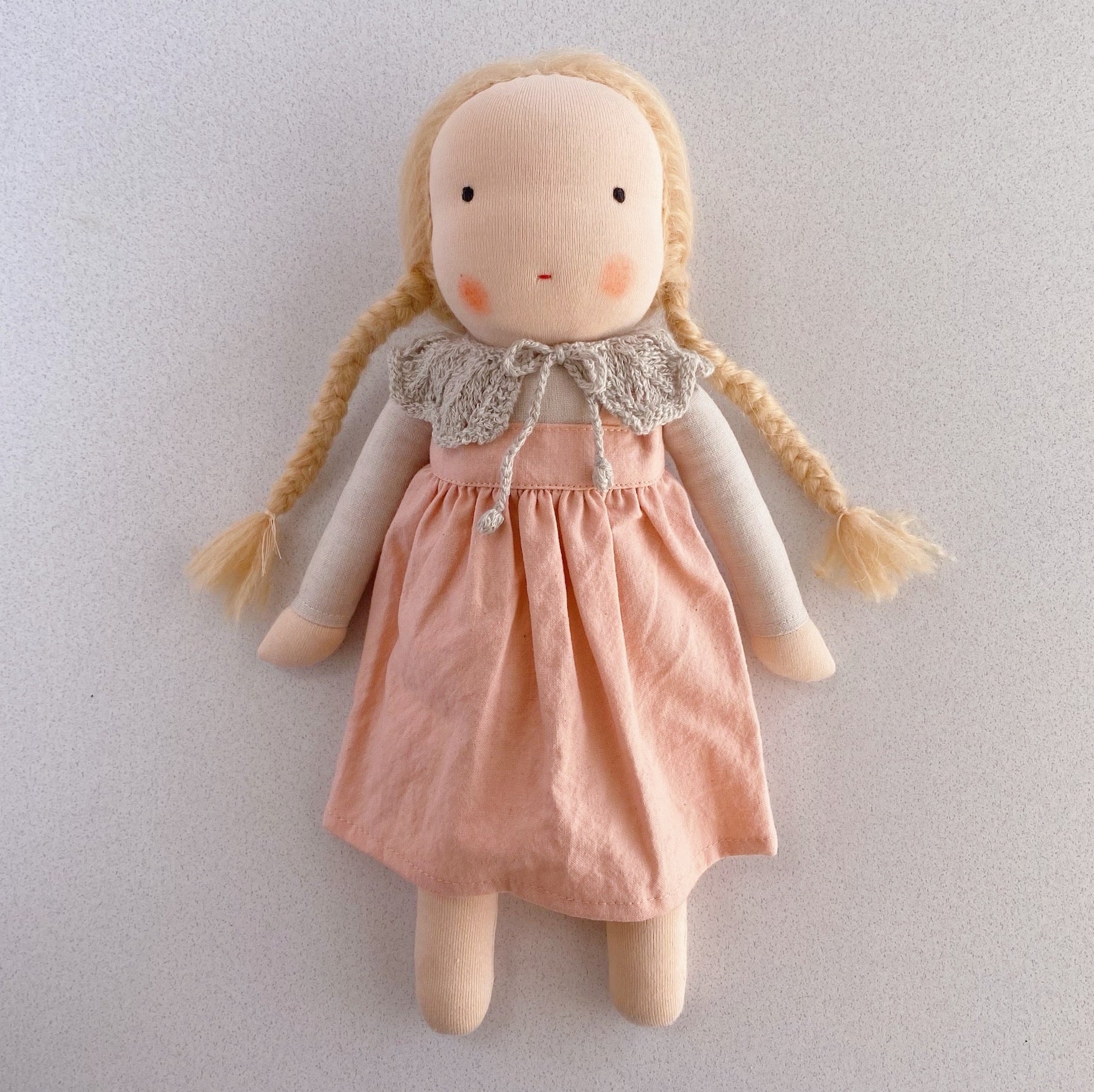 ○15% OFF○ MEDIUM DOLL | PINK PINAFORE DRESS WITH COLLAR ○送料