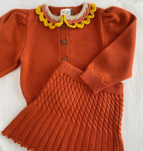 ●30% OFF● VIVIA CARDIGAN | ORANGE RUST