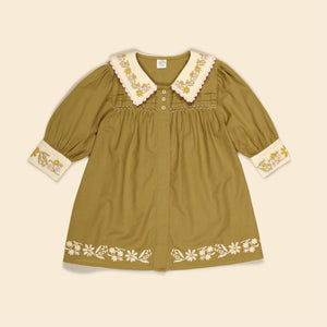 BETTE DRESS | DRIED MOSS