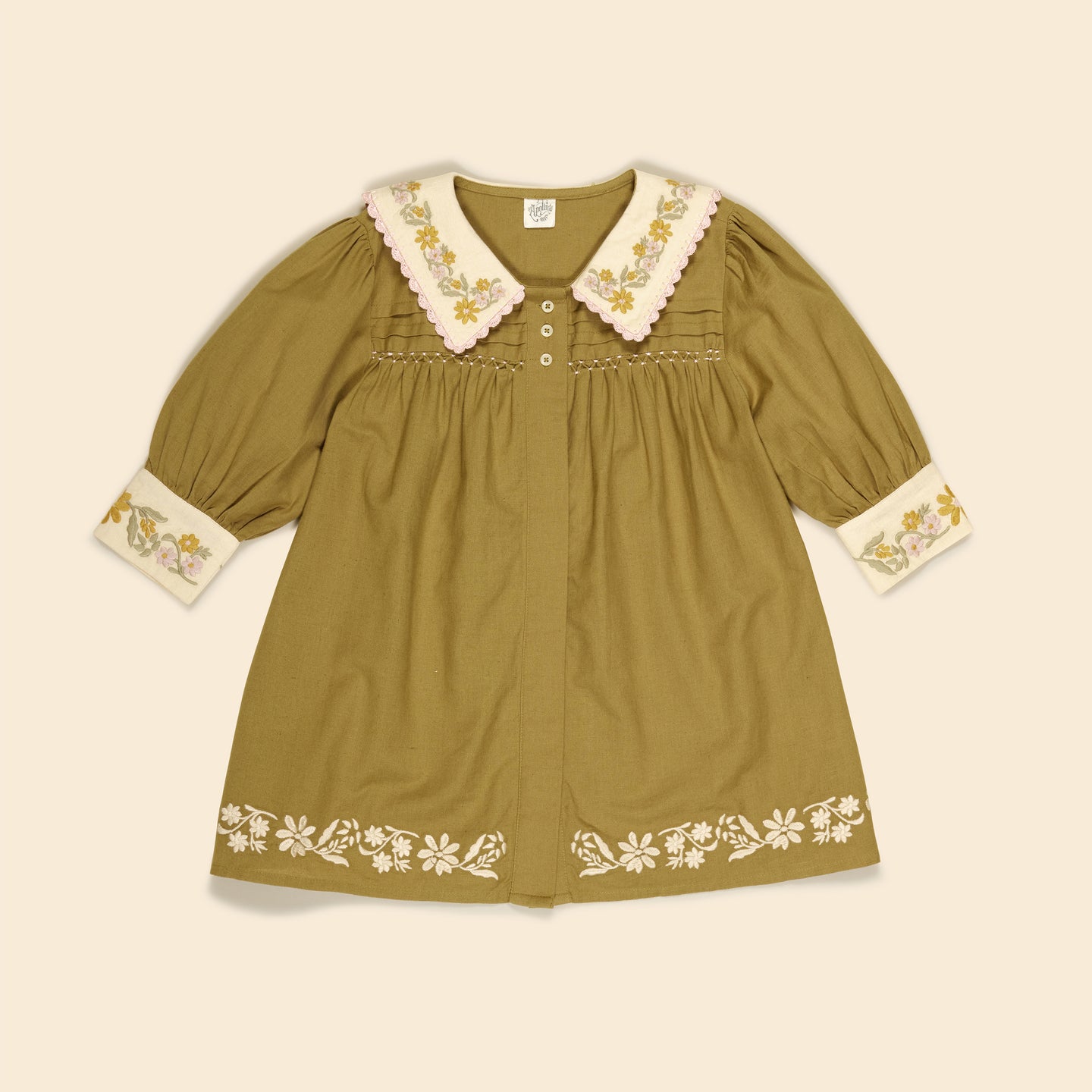 BETTE DRESS | DRIED MOSS