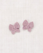 BABY PUFF BOW SET  |  PLUM PETAL