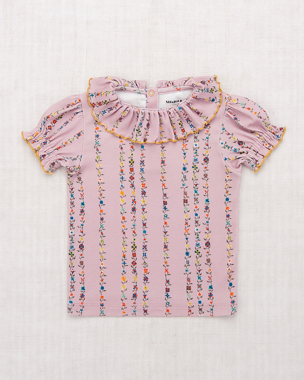 BALLOON SLEEVE PALOMA TEE | PLUM PETAL LITTLE BOTANICA – THE