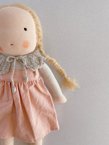 ●20% OFF● MEDIUM DOLL | PINK PINAFORE DRESS WITH COLLAR ●送料無料●