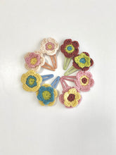 FLOWER HAIR CLIP SET | CHESTNUT/PISTACHIO