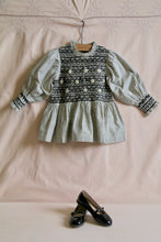 HANDSMOCK BLOUSE | BLACK STRIPE