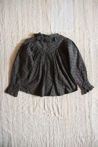 IRIS BLOUSE | CHARCOAL BRODERIE ANGLAISE