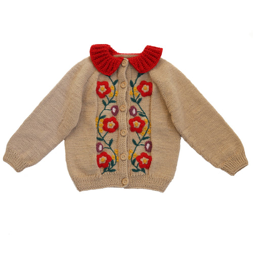 ●50% OFF● OLIVIA CARDIGAN | SAND (ONLY 1 LEFT IN 6-8Y)