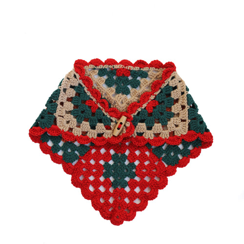 GRANNY SQUARE SCARF | JAZZY RED