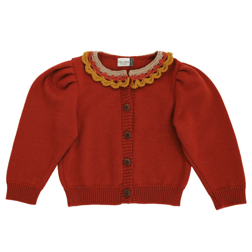 VIVIA CARDIGAN | ORANGE RUST