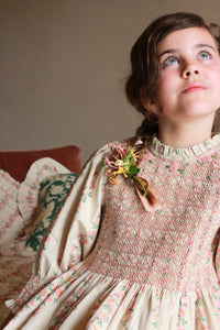 SMOCK DRESS   | FLORAL GARLAND