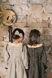 TUNIC DRESS WITH HAIR CLIP | BLACK STRIPE