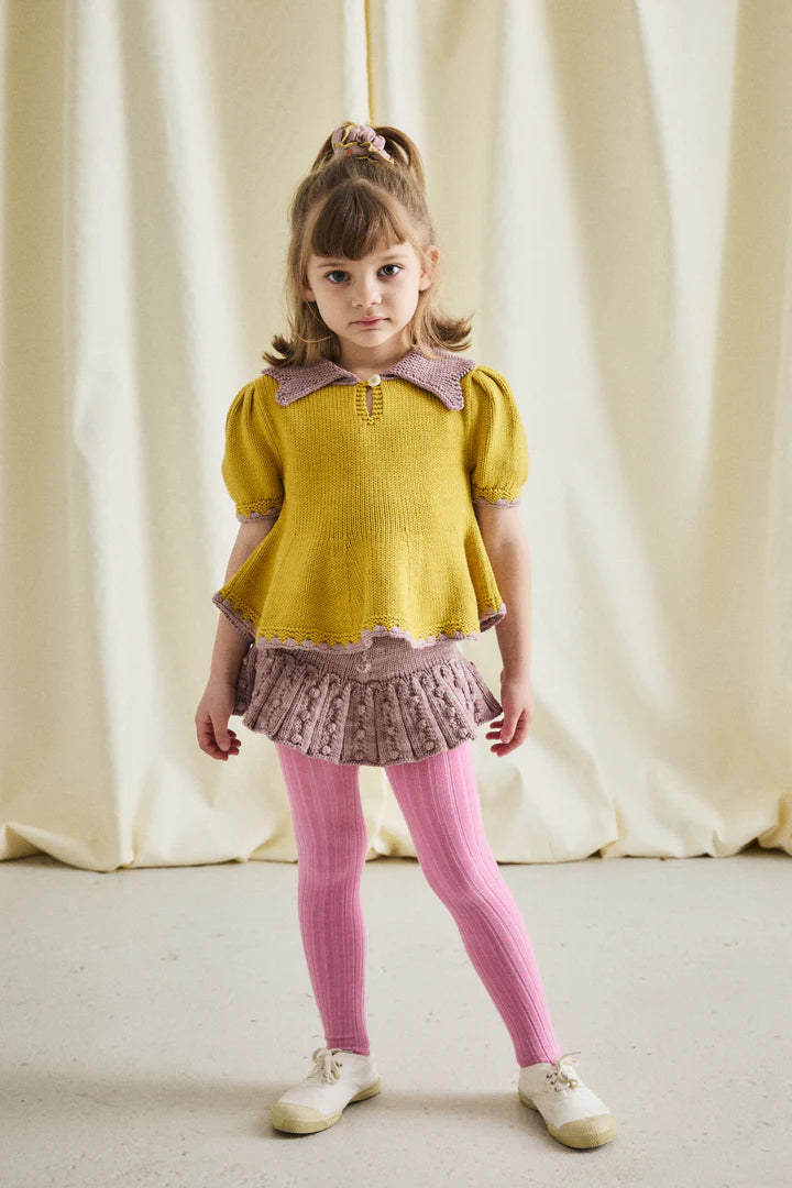 ボトムス Eyelet Popcorn Skating Skirt-Tarragon 2y ○20% OFF○ EYELET POPCORN SKATING SKIRT | PLUM PETAL (ONLY