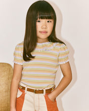 BALLOON SLEEVE PALOMA TEE  | MIST AVENUE STRIPE