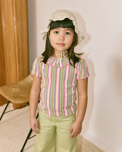 BALLOON SLEEVE PALOMA TEE  | AURA VAQUERO STRIPE