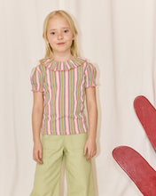 BALLOON SLEEVE PALOMA TEE  | AURA VAQUERO STRIPE