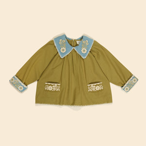 MYRA BLOUSE | DRIED MOSS
