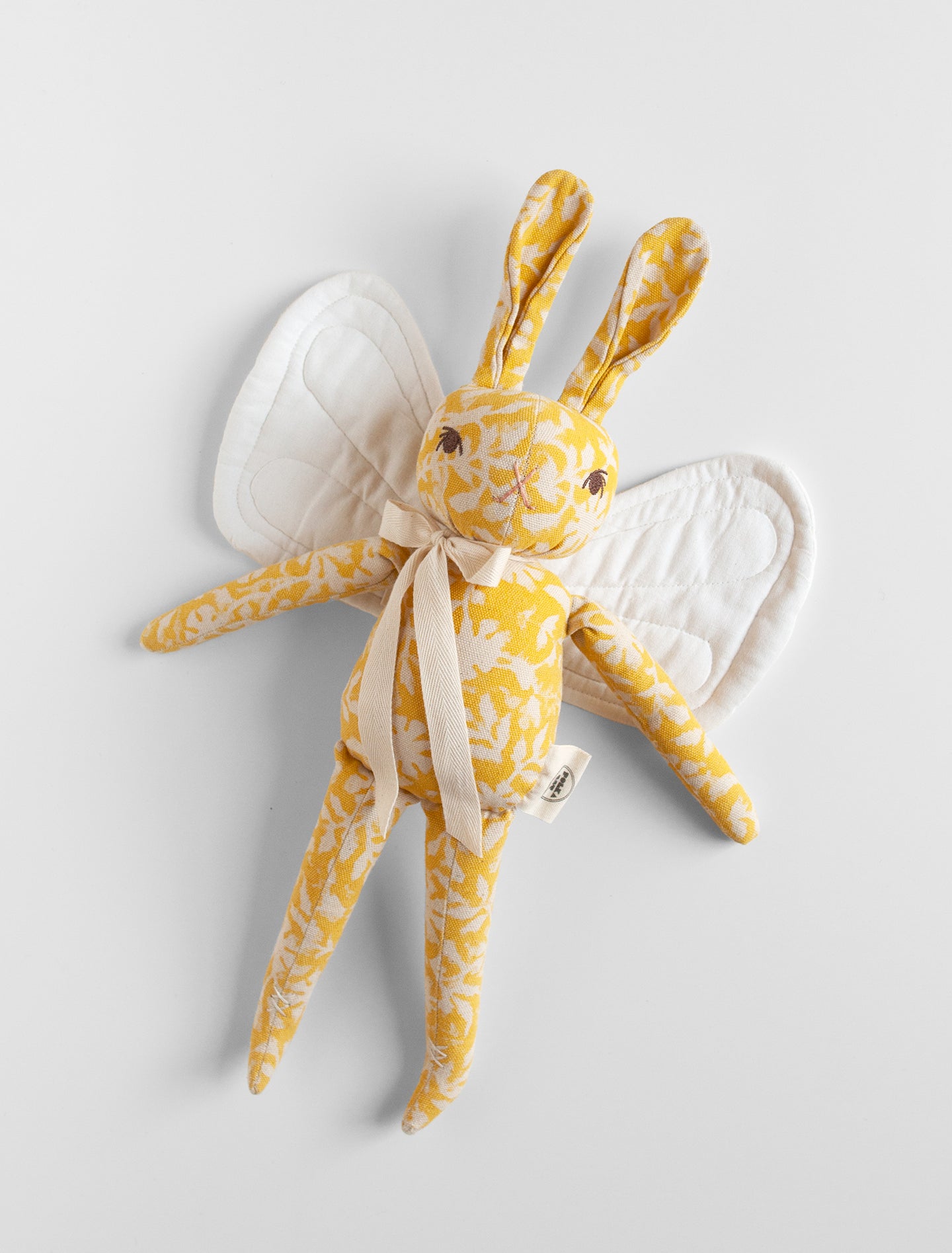 MEDIUM RABBIT WITH WINGS | YELLOW