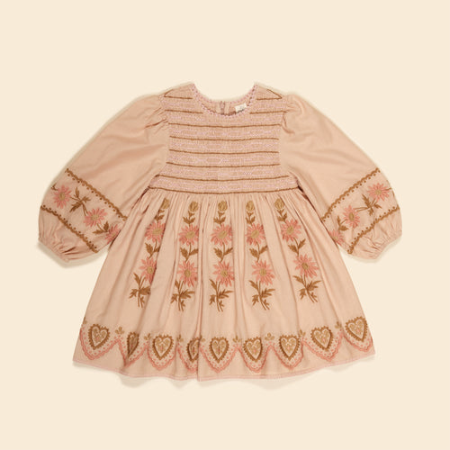 Apolina 刺繍入りブラウンセット 7-8Y Apolina 刺繍入りブラウンセット 7-8Y - メルカリ