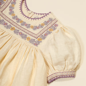PATSY RIBBONS DRESS | CREAM (ONLY 1 LEFT IN 3-5Y) – THE FUTURE IS