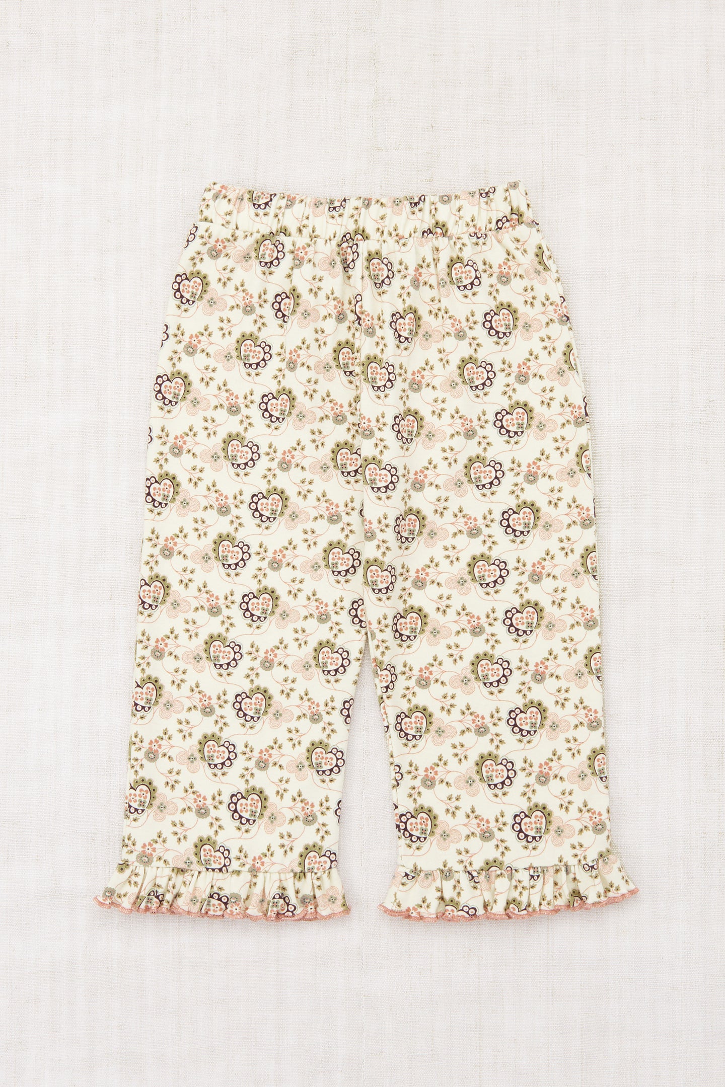 RUFFLE PEDAL PUSHER | SUGAR CALICO HEARTS