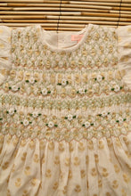 LONG SMOCK BLOUSE | GOLDEN FLOWER