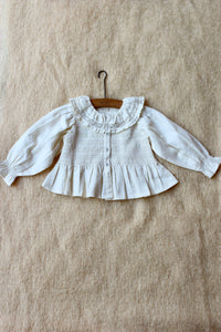 CROPPED BLOUSE | ECRU (ONLY 1 LEFT IN 10Y)