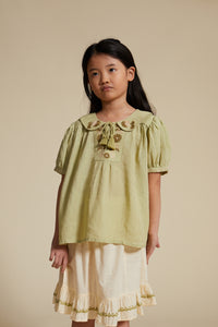 ●40% OFF● NORA BLOUSE | PERIDOT (ONLY 7-9Y LEFT)