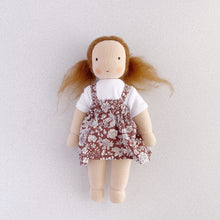 ●20% OFF● MINI HEIRLOOM DOLL | LIBERTY PRINT DRESS WITH BROWN HAIR ●送料無料● (ONLY 1 LEFT)