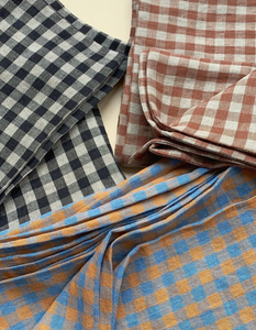 ●60% OFF● LINEN CUSHION COVER | BLACK GINGHAM